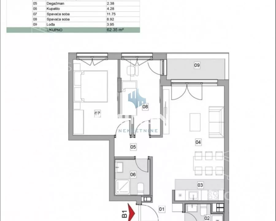 Trosoban stan | 4zida