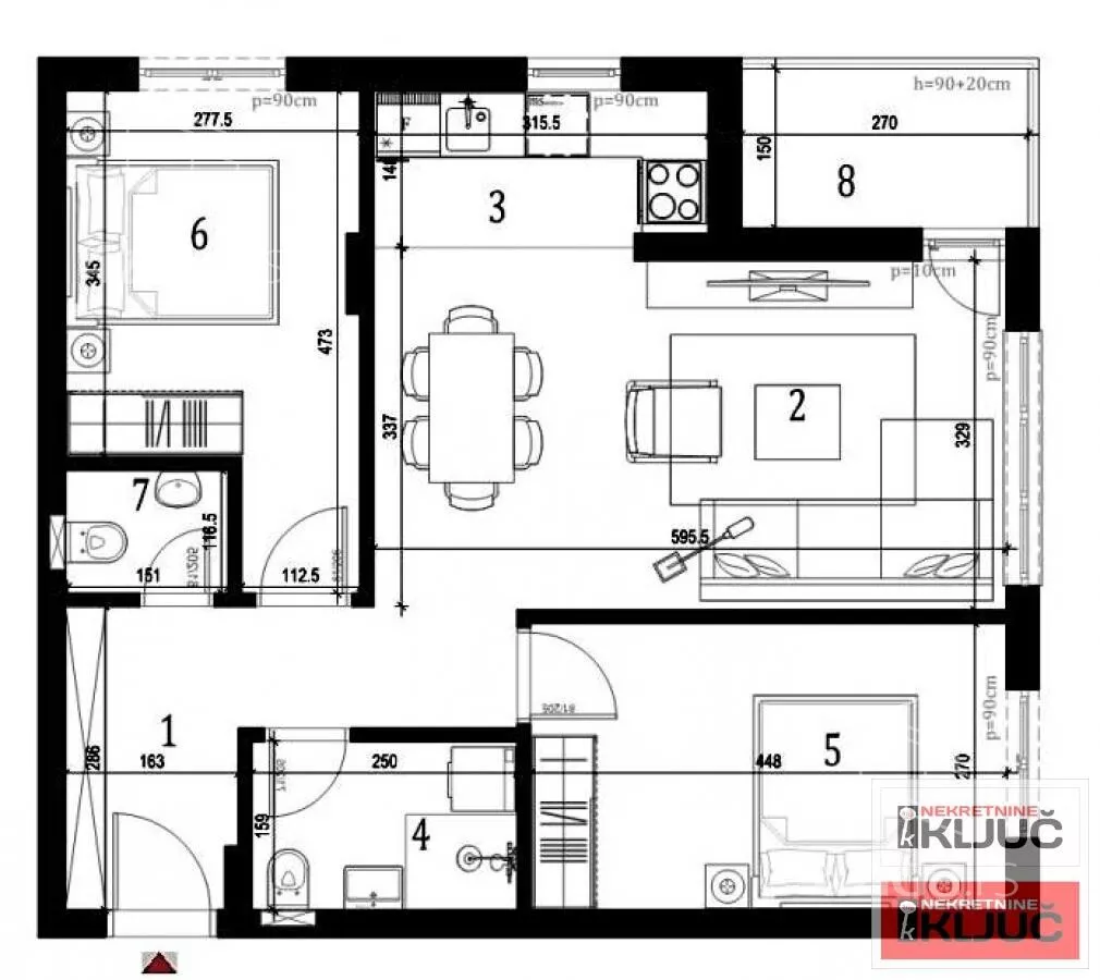 Trosoban stan | 4zida