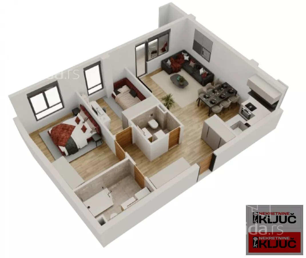 Trosoban stan | 4zida