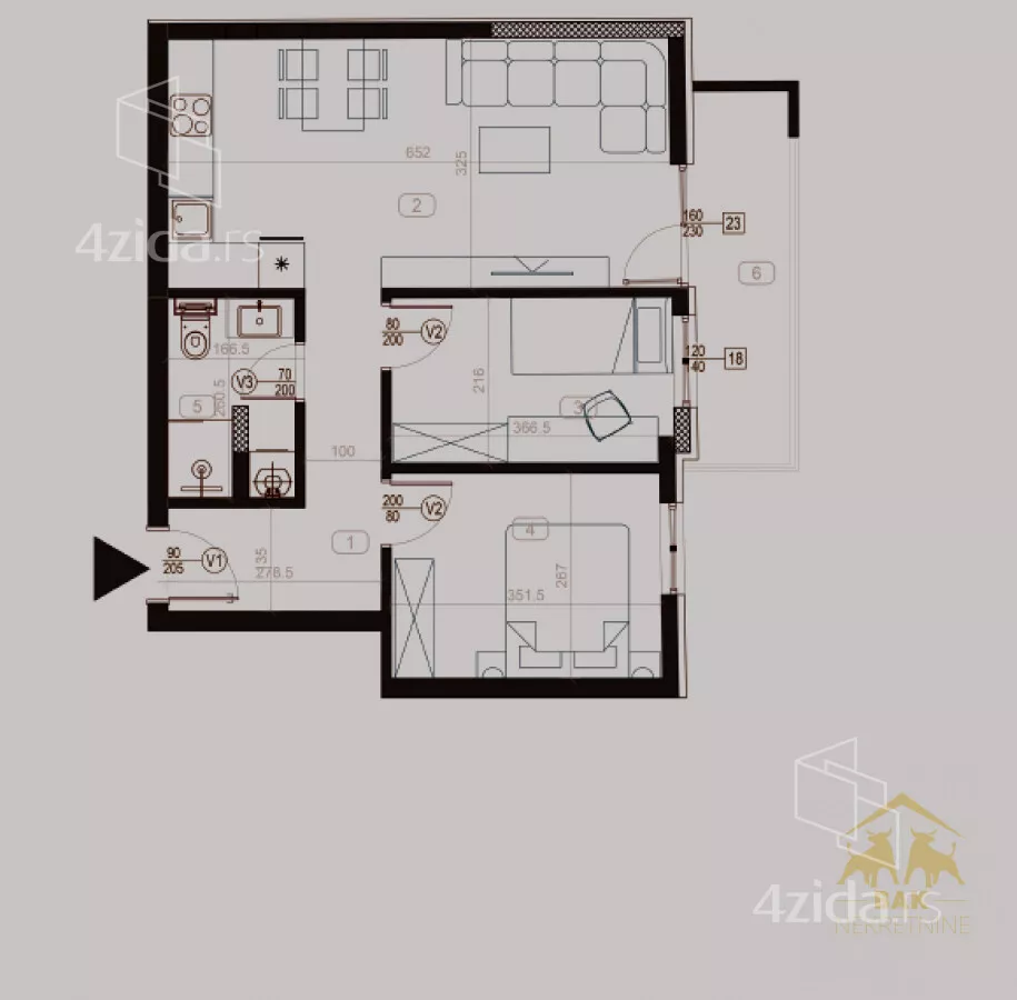 Dvoiposoban stan | 4zida