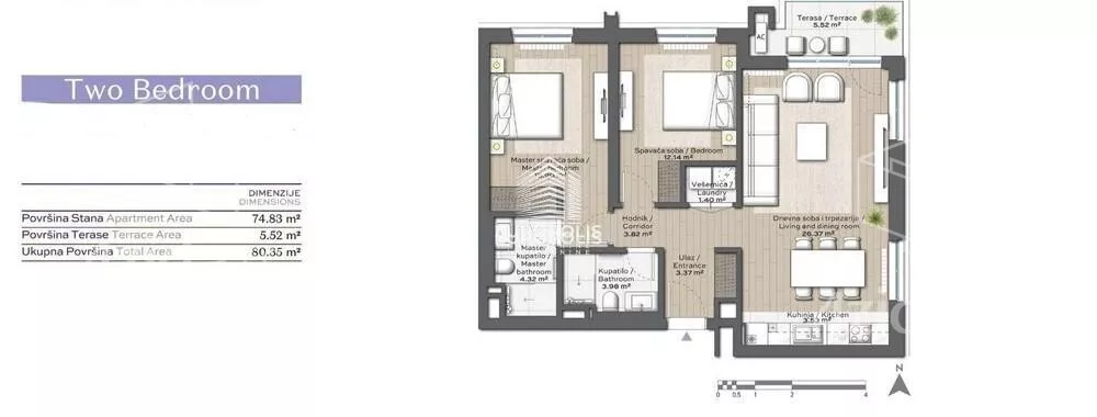 Trosoban stan | 4zida