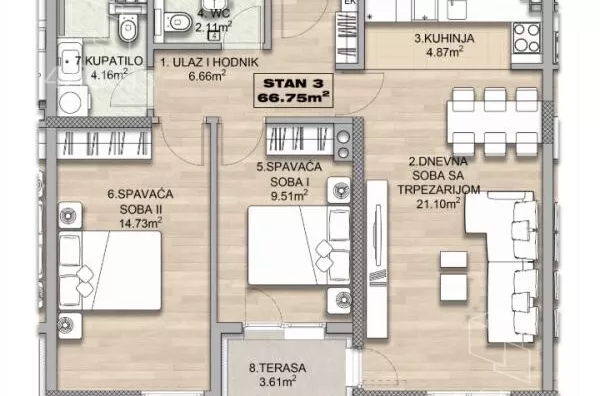 Dvoiposoban stan | 4zida