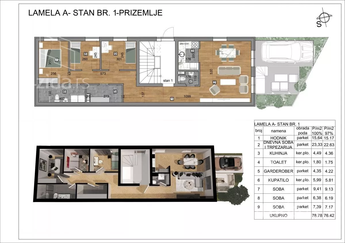 Troiposoban stan | 4zida