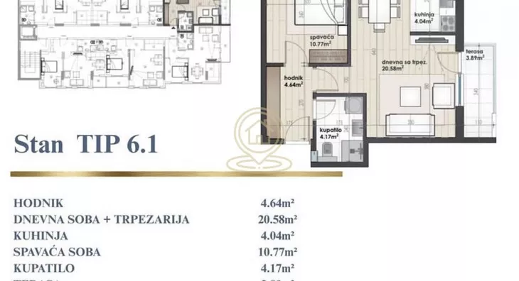 Jednoiposoban stan | 4zida