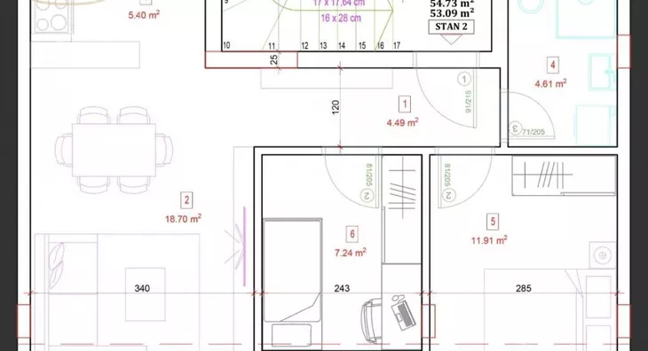 Trosoban stan | 4zida