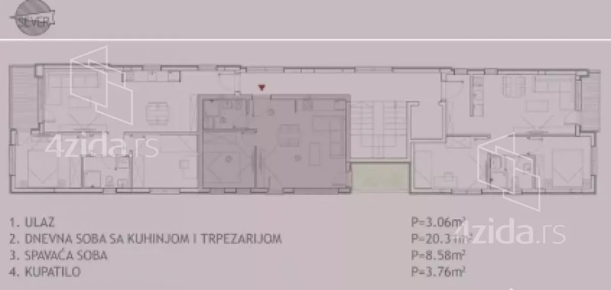 Jednoiposoban stan | 4zida
