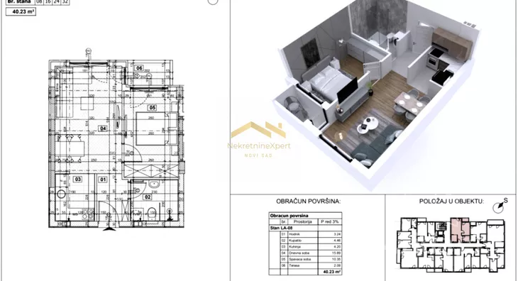 Dvosoban stan | 4zida