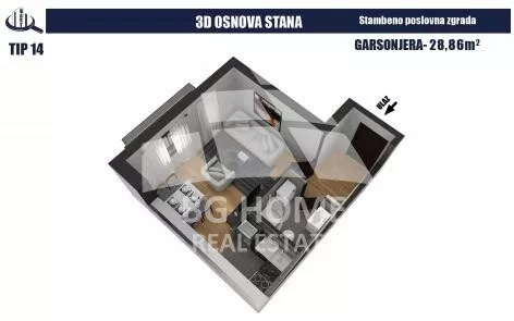 Garsonjera | 4zida