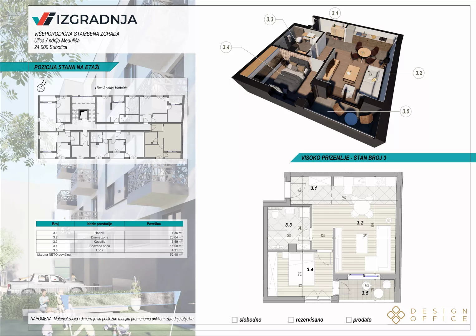 Dvosoban stan | 4zida