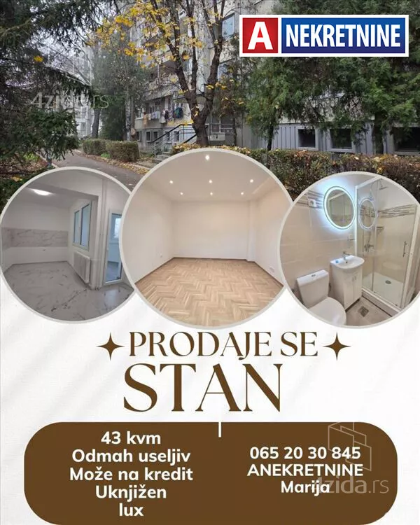 Jednosoban stan | 4zida