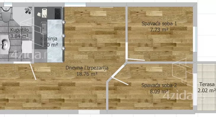Trosoban stan | 4zida