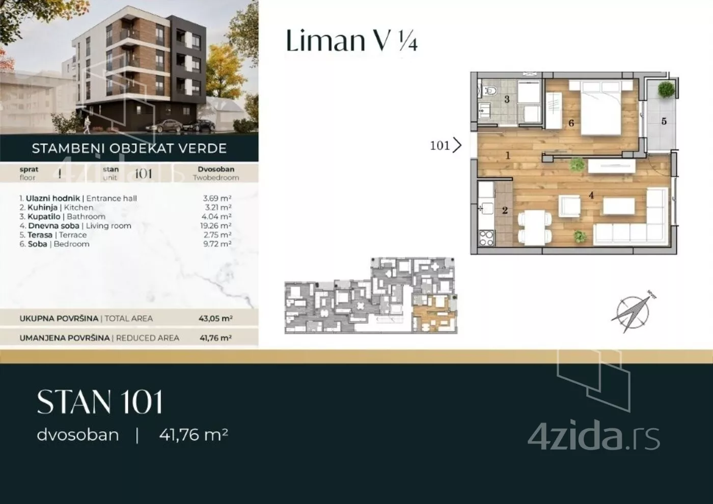 Dvosoban stan | 4zida