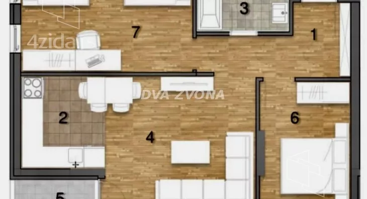 Trosoban stan | 4zida