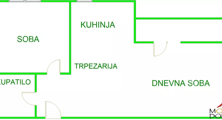 Jednoiposoban stan | 4zida