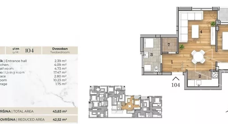 Dvosoban stan | 4zida