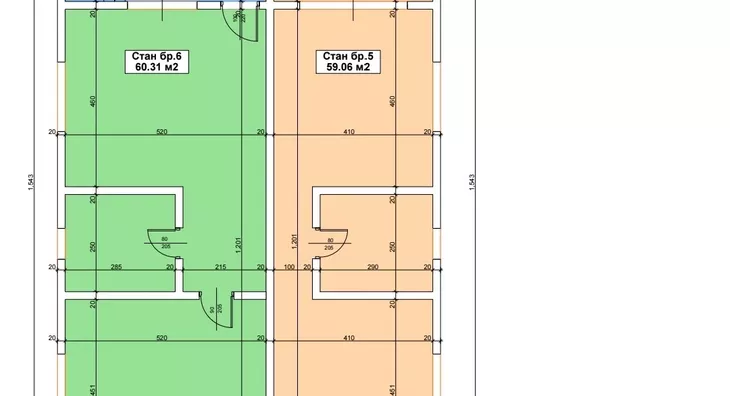 Jednoiposoban stan | 4zida