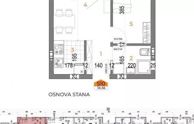 Jednoiposoban stan | 4zida