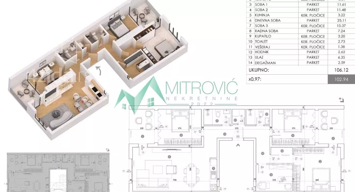 Četvoroiposoban stan | 4zida