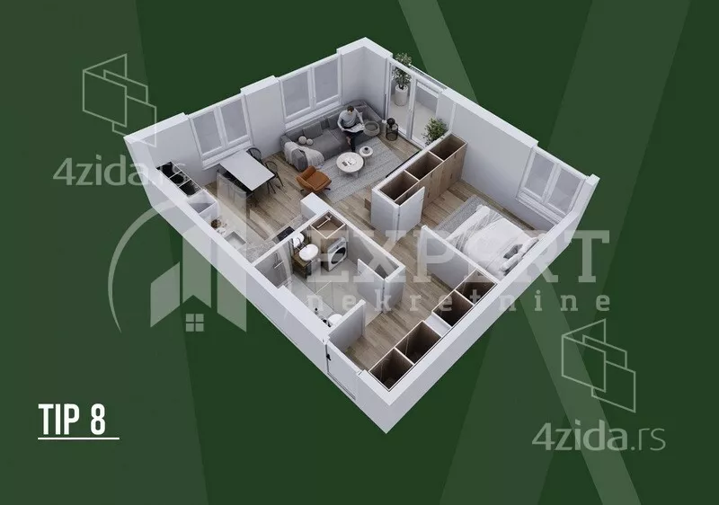 Dvosoban stan | 4zida