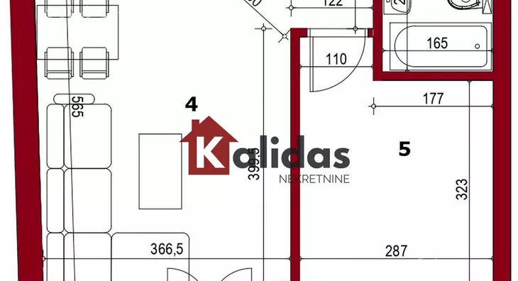 Jednoiposoban stan | 4zida