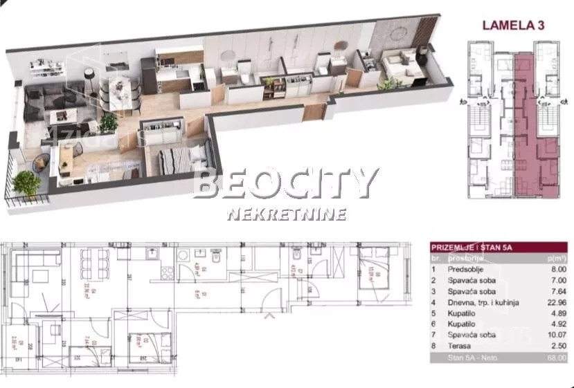Trosoban stan | 4zida