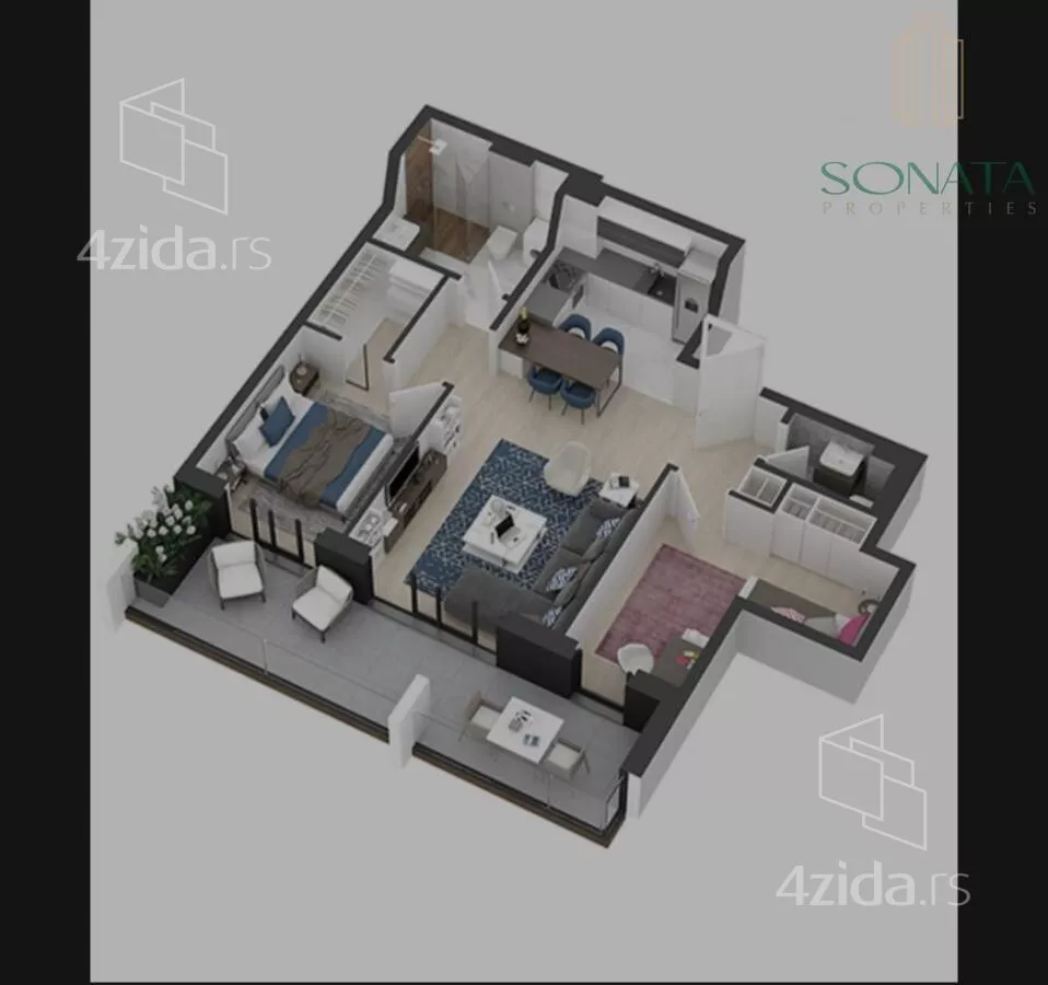 Dvoiposoban stan | 4zida