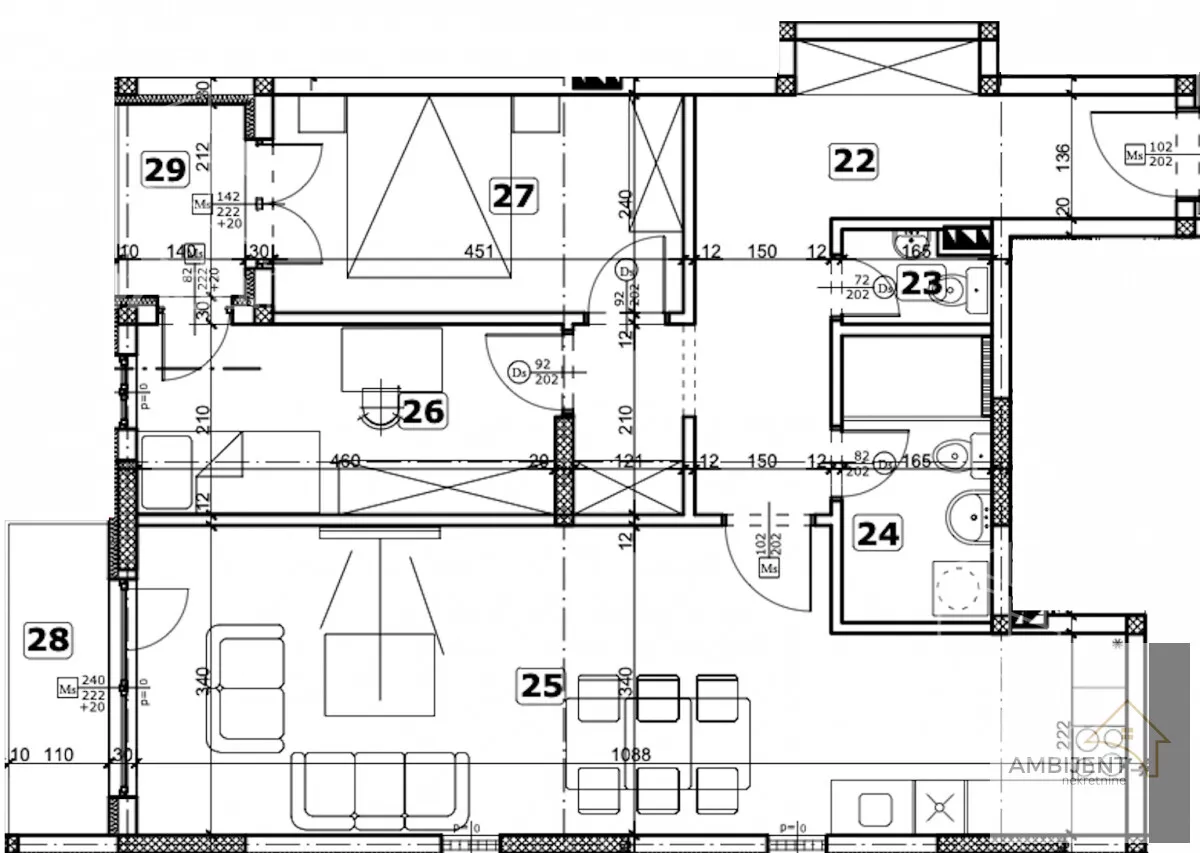 Trosoban stan | 4zida