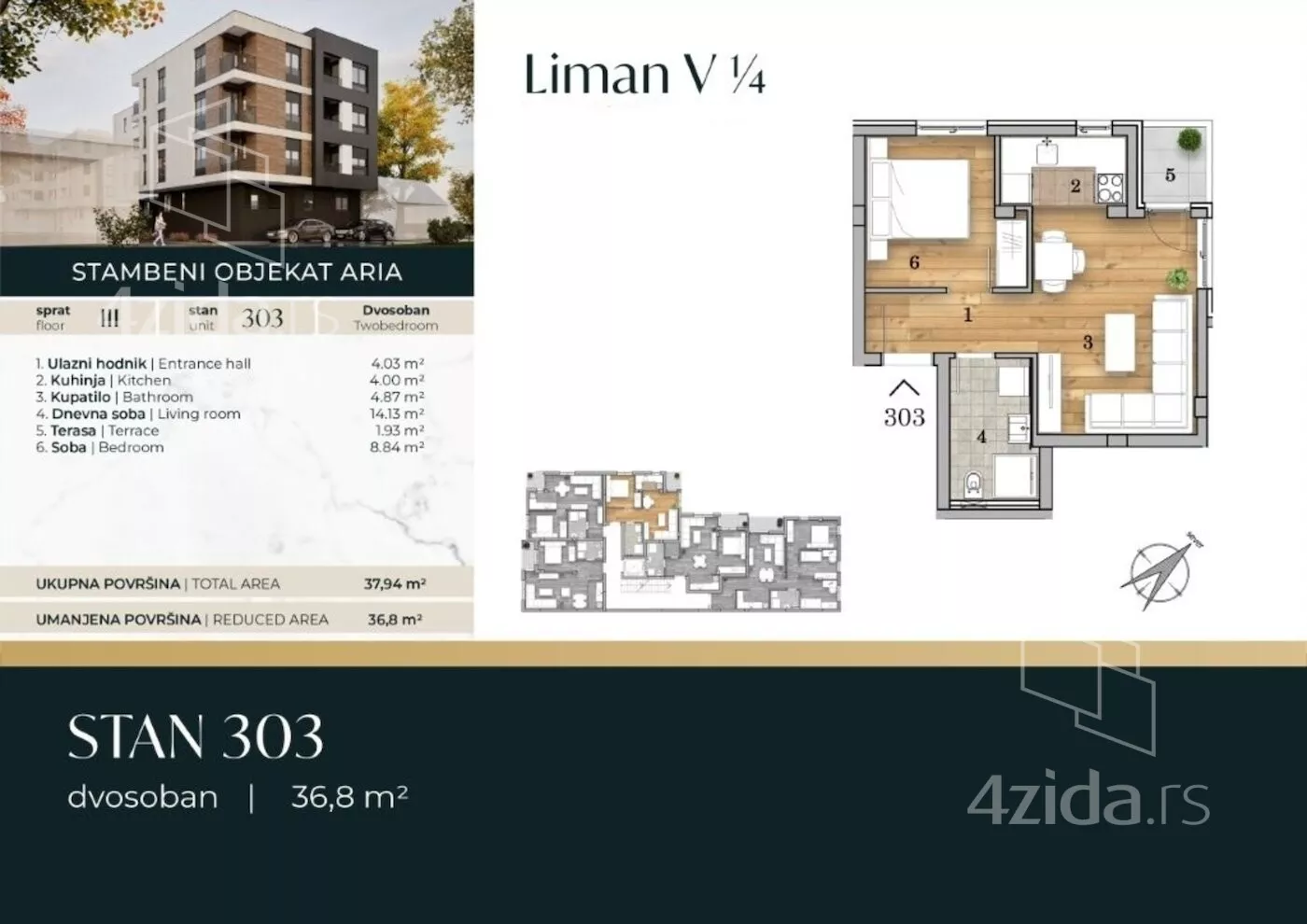 Dvosoban stan | 4zida