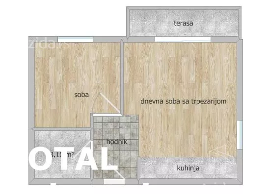 Dvosoban stan | 4zida