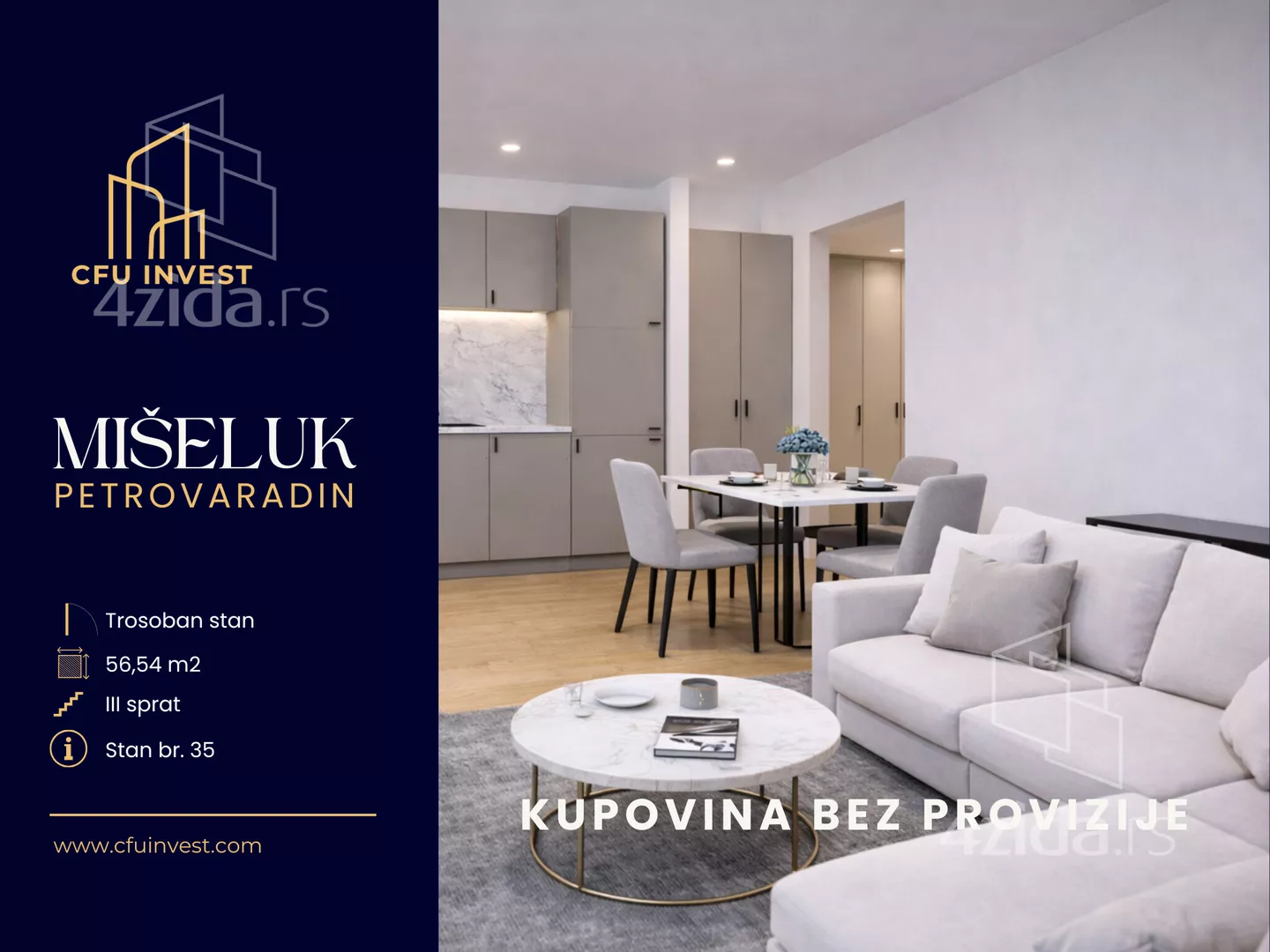 Trosoban stan | 4zida