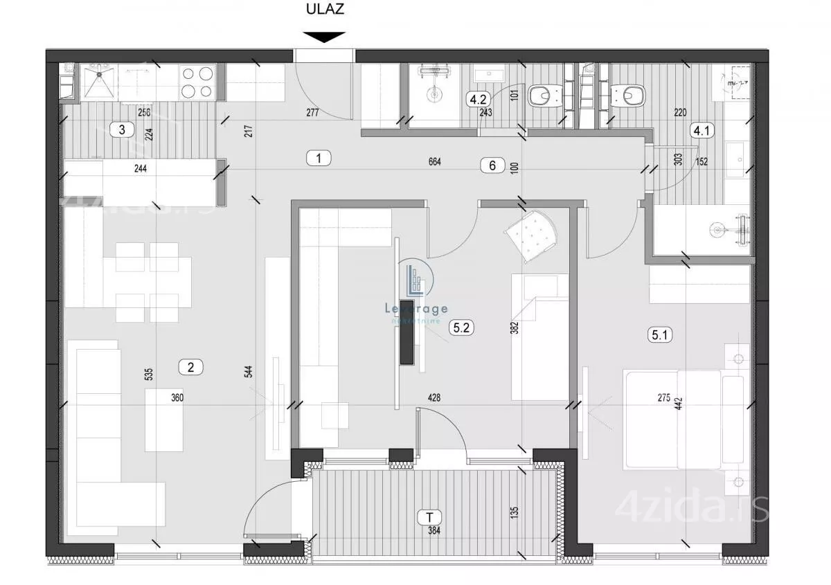 Trosoban stan | 4zida