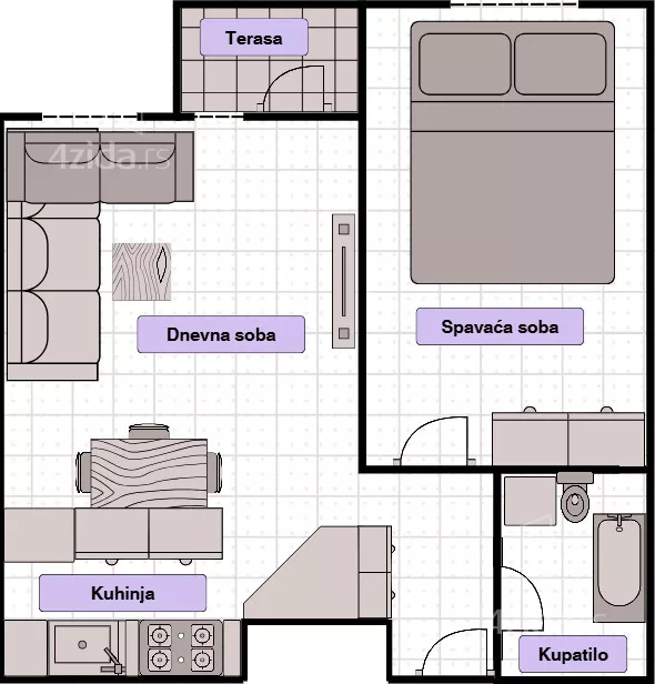 Dvosoban stan | 4zida