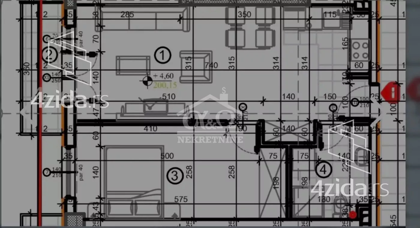 Jednoiposoban stan | 4zida