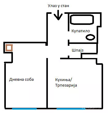 Jednosoban stan | 4zida