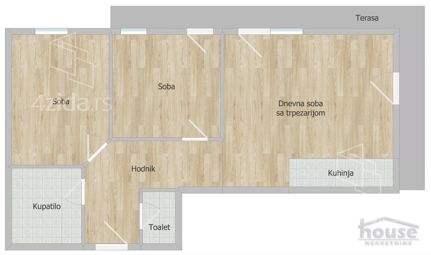 Trosoban stan | 4zida