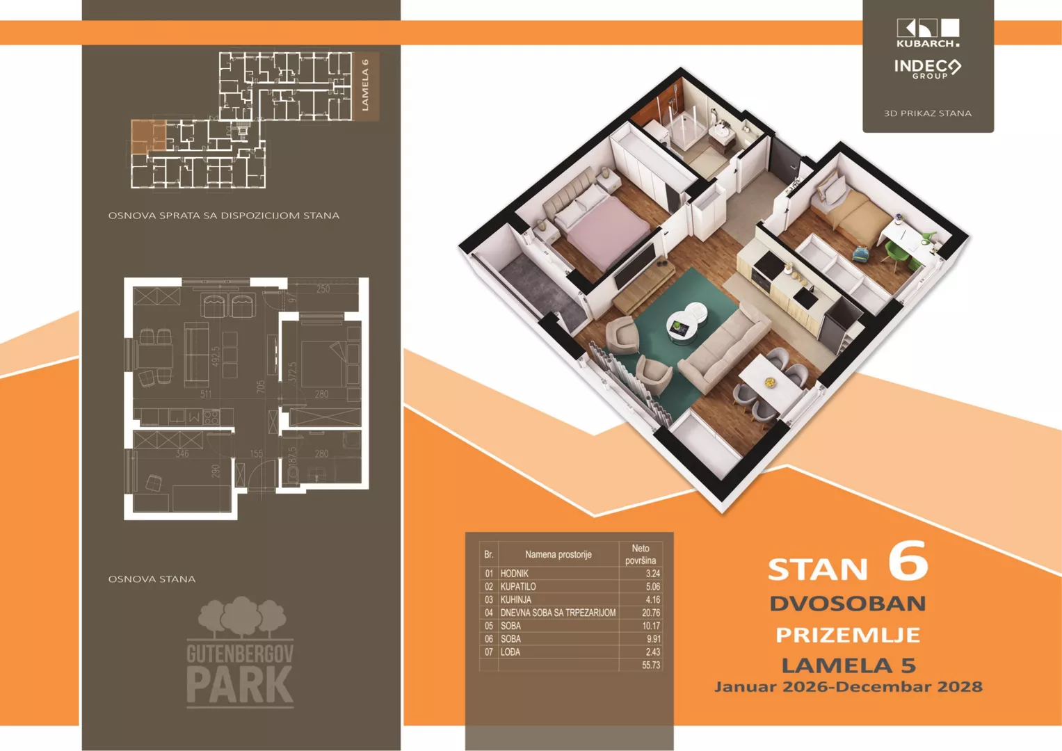 Dvosoban stan | 4zida