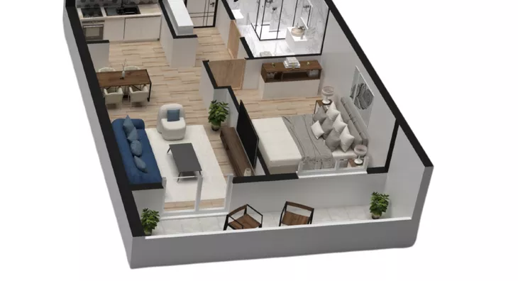 Jednoiposoban stan | 4zida