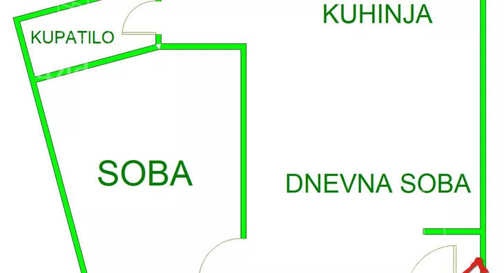 Jednoiposoban stan | 4zida