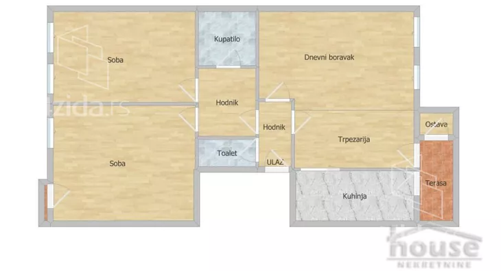 Trosoban stan | 4zida