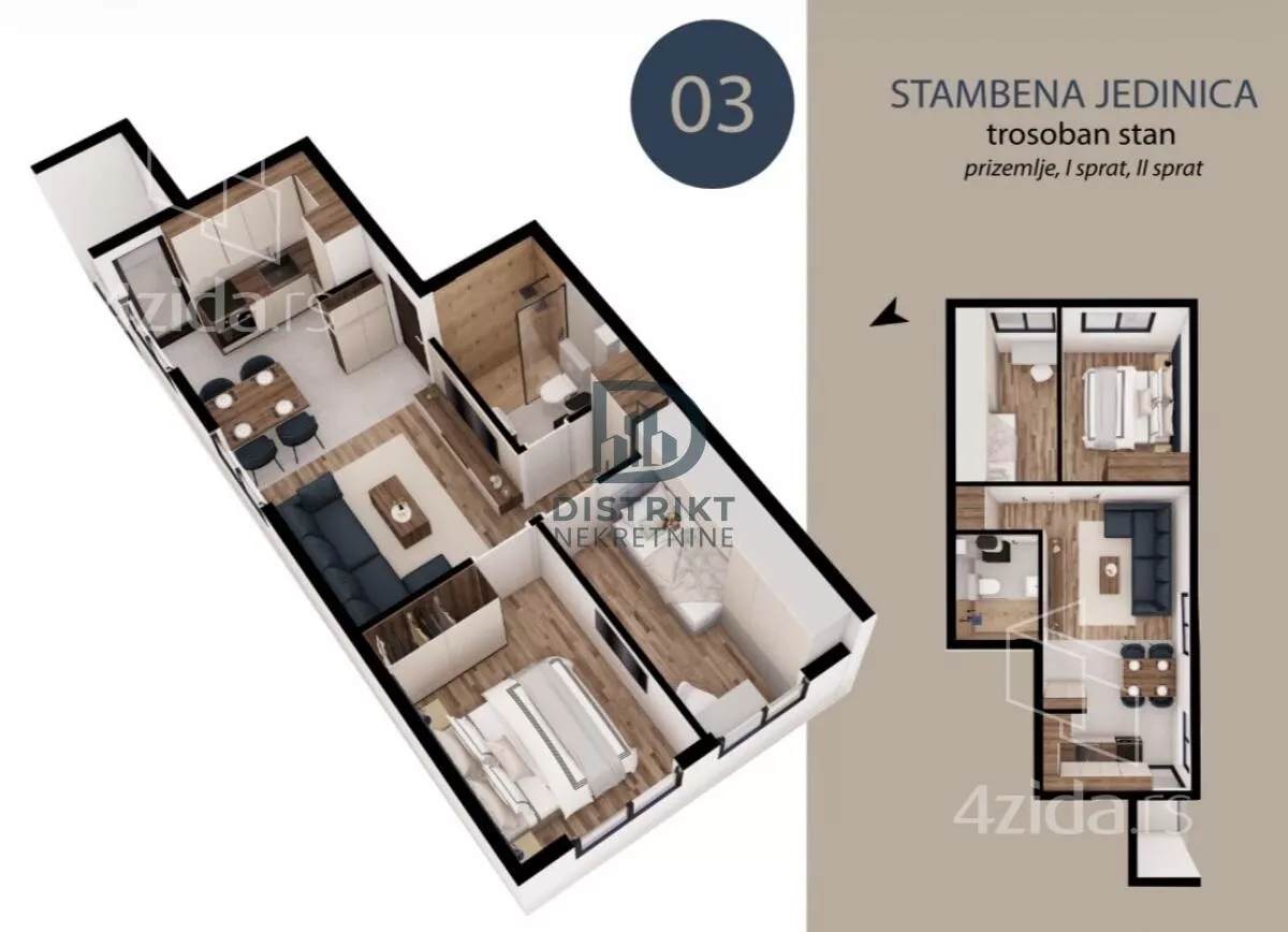 Jednoiposoban stan | 4zida