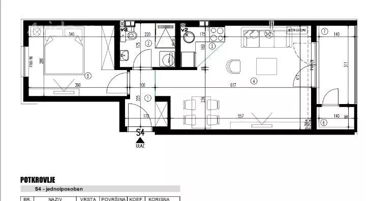 Jednoiposoban stan | 4zida