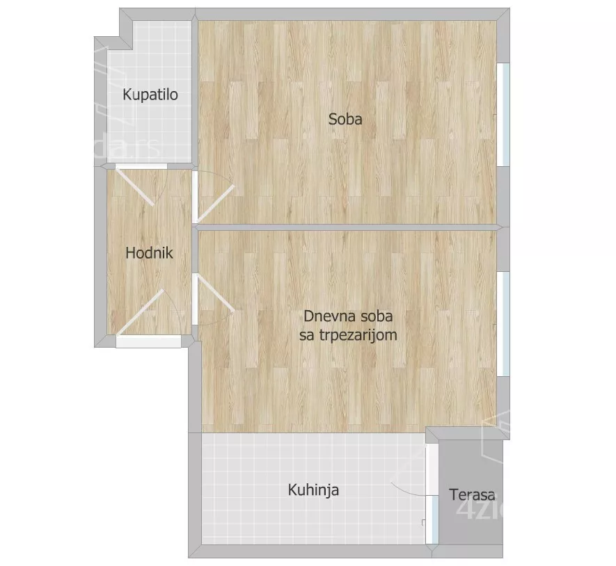 Dvosoban stan | 4zida