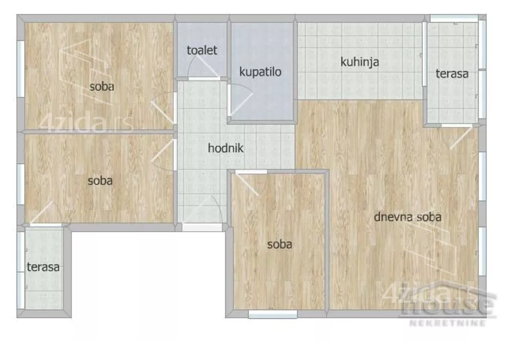 Troiposoban stan | 4zida