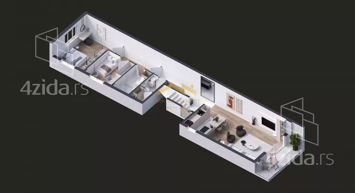 Petosoban stan | 4zida