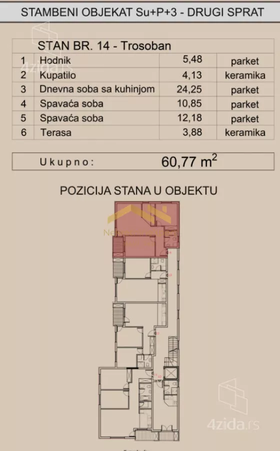 Trosoban stan | 4zida