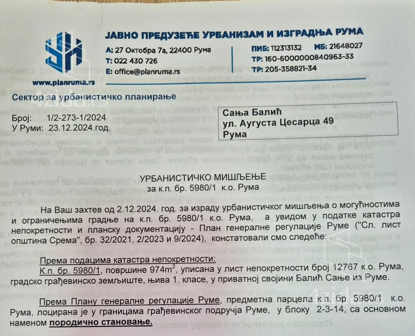 Građevinsko zemljište | 4zida