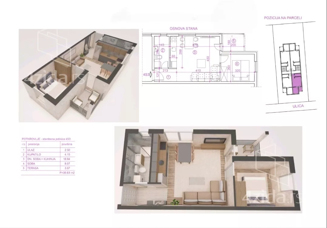 Dvosoban stan | 4zida