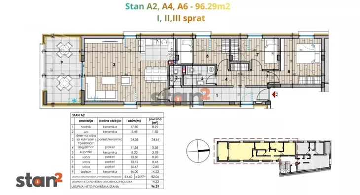 Troiposoban stan | 4zida