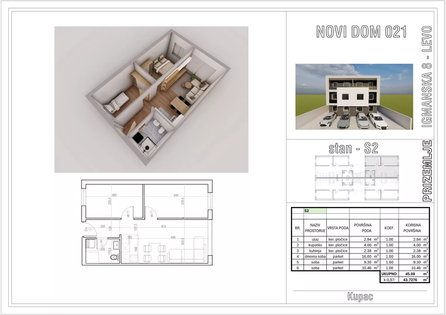 Dvoiposoban stan | 4zida