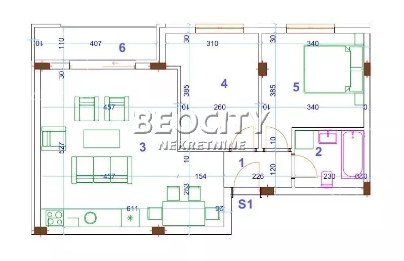 Trosoban stan | 4zida